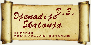 Đenadije Škalonja vizit kartica